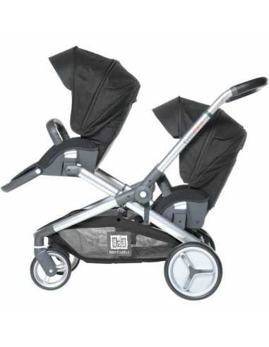 Passeggino per Bambini RED CASTLE Evolutwin Nero