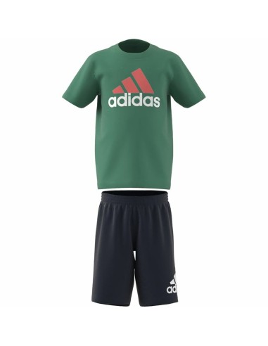 Completo Sportivo per Bambini Adidas Verde scuro