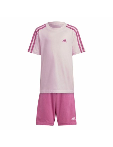 Ensemble de Sport pour Enfants Adidas 3 Stripes Rose