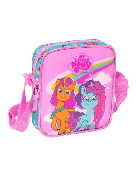 Borsa a Tracolla My Little Pony Magic Rosa Turchese 16 x 18 x 4 cm