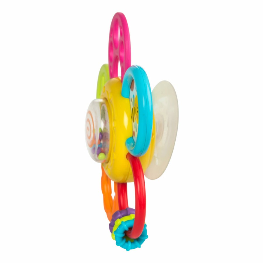 Teething Rattle for Babies Winfun Plastic 15,5 x 15,5 x 5,5 cm (6 Unit