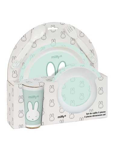 Kinder Geschirrset Miffy Menta (5 Stücke)