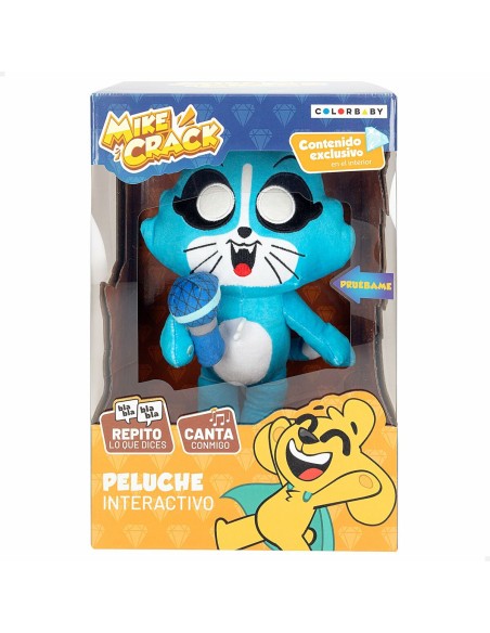 Peluche con Suono Mikecrack Akela 25 cm Azzurro