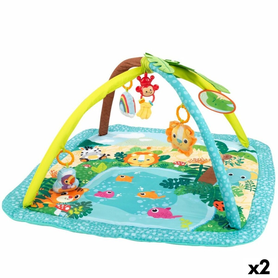 Tapis de jeu Winfun Jungle Tissu Plastique (2 Unités)