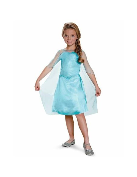 Costume per Bambini Disney Frozen Elsa Azzurro 7-8 Anni