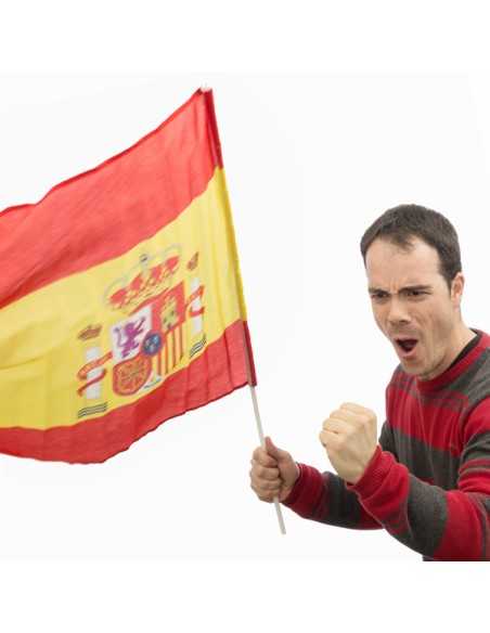 Spanish Flag with Pole (90 x 60 cm)