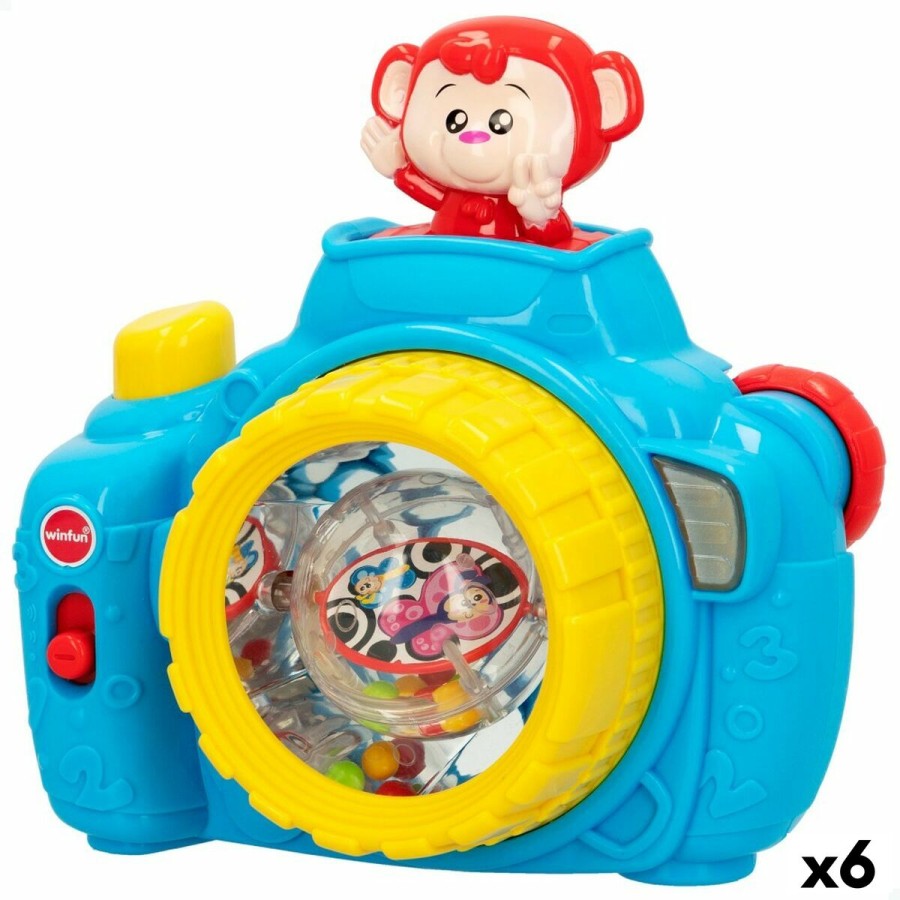 Spielzeugkamera für Kinder Winfun Blau 17 x 16,5 x 8 cm (6 Stück)