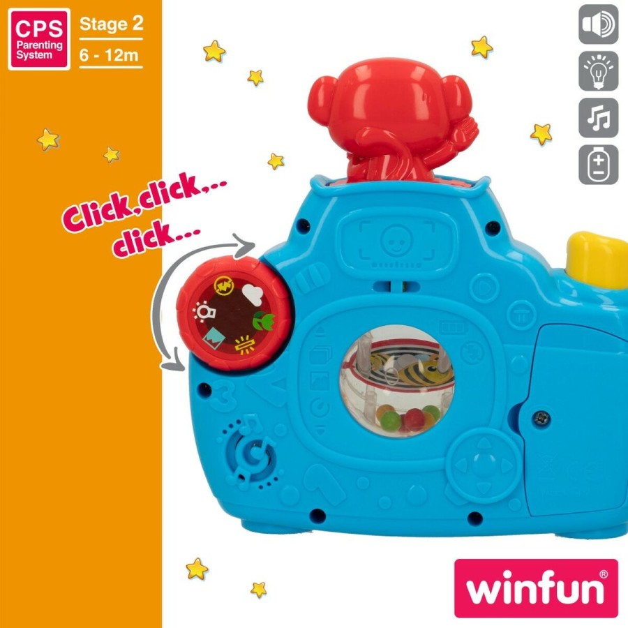 Macchina fotografica giocattolo per bambini Winfun Azzurro 17 x 16,5 x