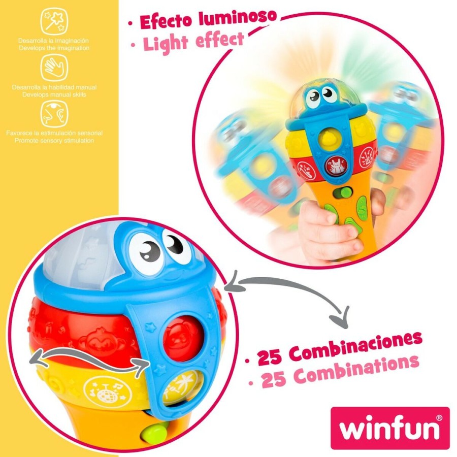 Spielzeugmikrofon Winfun 7,5 x 19 x 7,8 cm (6 Stück)