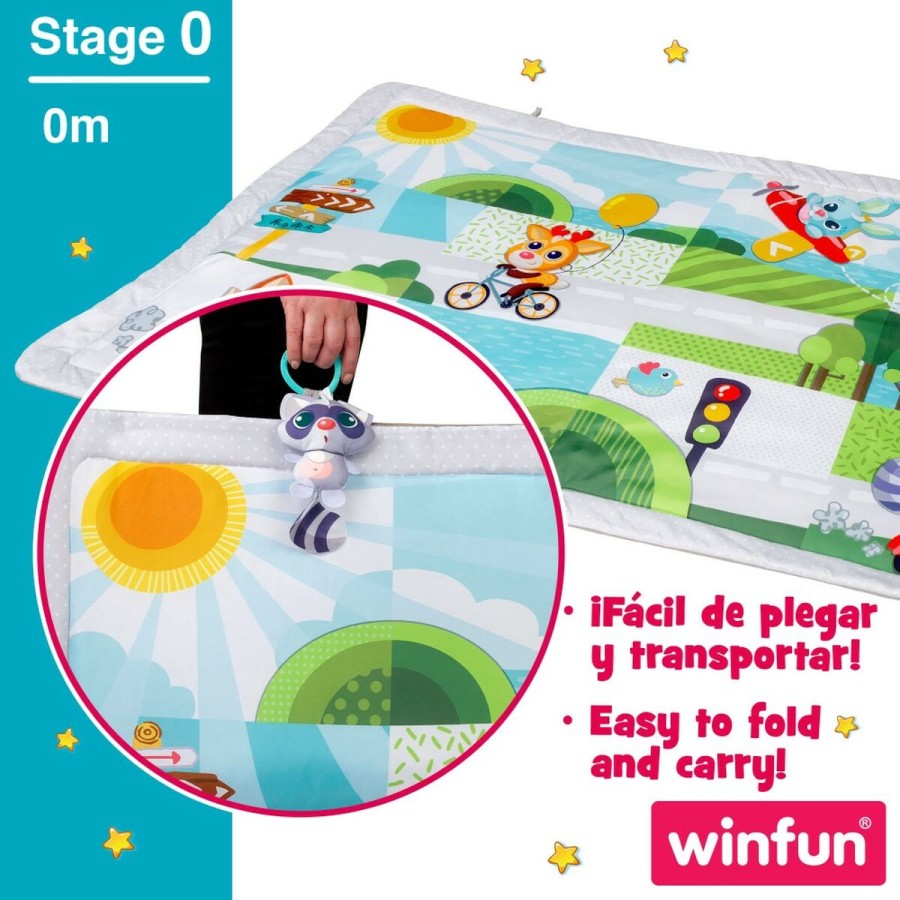 Spielmatte Winfun tiere Stoff (2 Stück)