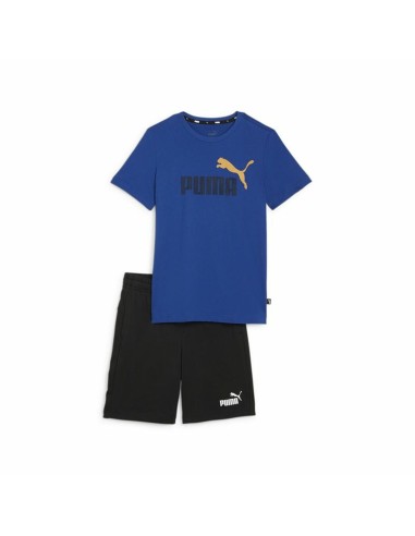 Completo Sportivo per Bambini Puma Essentials Azzurro