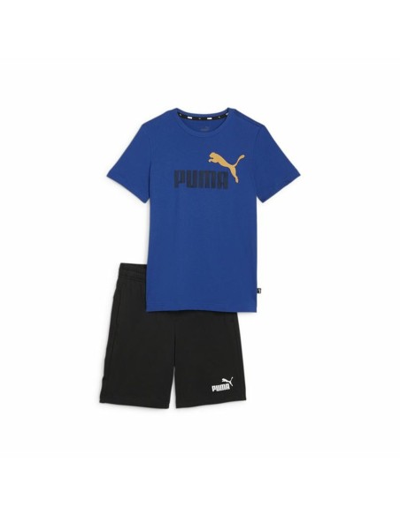 Completo Sportivo per Bambini Puma Essentials Azzurro