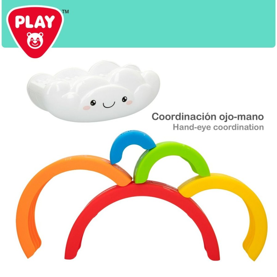 Geschicklichkeitsspiel für Babys PlayGo Regenbogen 6 Stücke 21,5 x 1