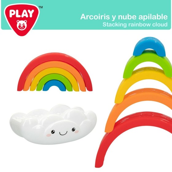 Jeu d'adresse pour bébé PlayGo Arc-en-ciel 6 Pièces 21,5 x 16 x 8,5