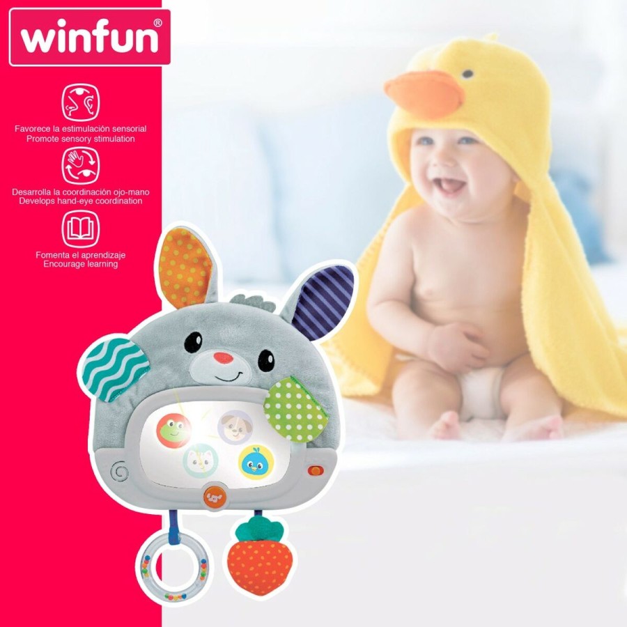 Giocattolo per bebè Winfun Coniglio 25 x 35 x 2,5 cm (4 Unità)
