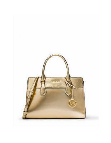 Borsa Donna Michael Kors Sheila Dorato 29 x 20 x 11 cm