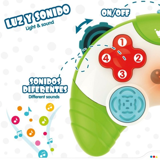 Telecomando giocattolo Colorbaby Verde 15 x 5,5 x 12 cm (6 Unità)