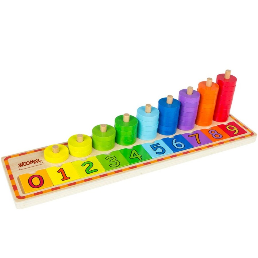 Jeu Éducation Enfant Woomax Numéros 56 Pièces 4 Unités 43 x 11 x 1