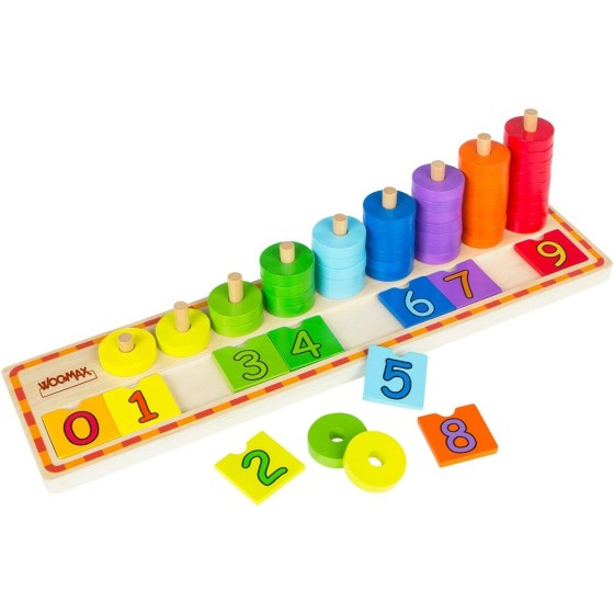 Jeu Éducation Enfant Woomax Numéros 56 Pièces 4 Unités 43 x 11 x 1