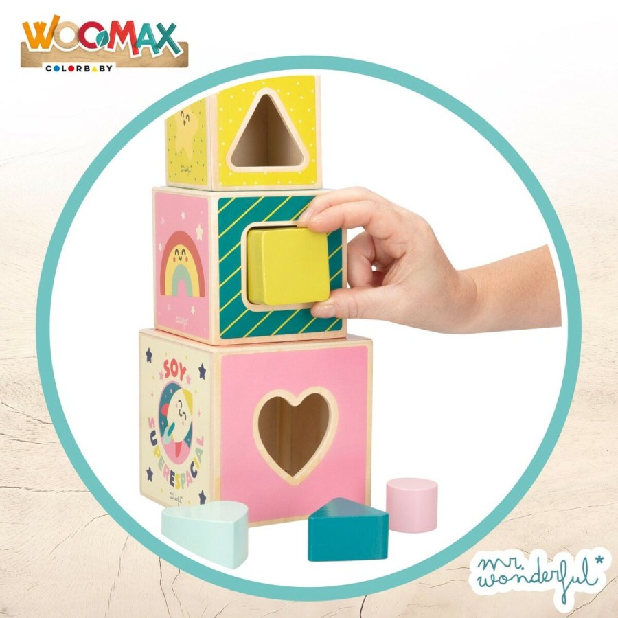 Building Blocks Mr. Wonderful 8 Pieces 12 x 12 x 12 cm (6 Units)