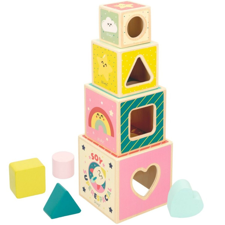 Building Blocks Mr. Wonderful 8 Pieces 12 x 12 x 12 cm (6 Units)