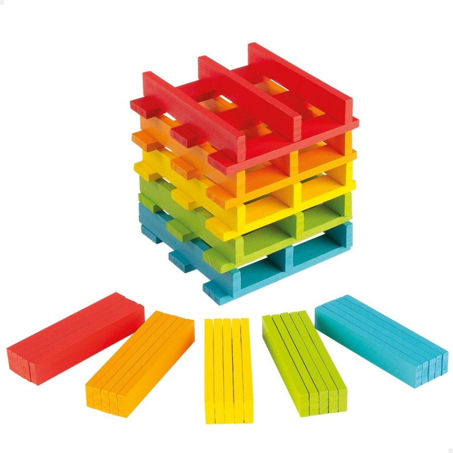 Konstruktionsspiel Woomax 100 Stücke 10 x 0,5 x 1,8 cm (6 Stück)