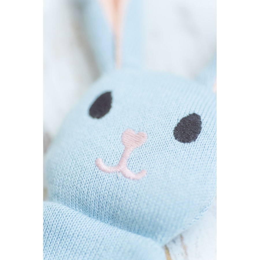 Baby Comforter Crochetts Bebe Baby Comforter Blue Rabbit 39 x 1 x 32 c