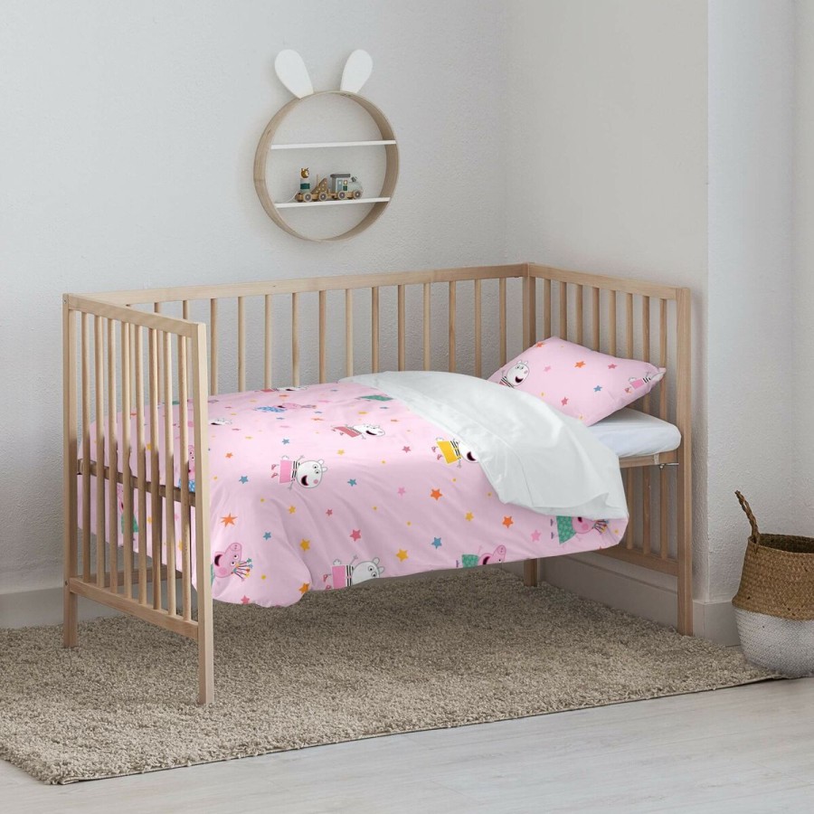 Bettbezug für Babybett Peppa Pig Awesome 115 x 145 cm
