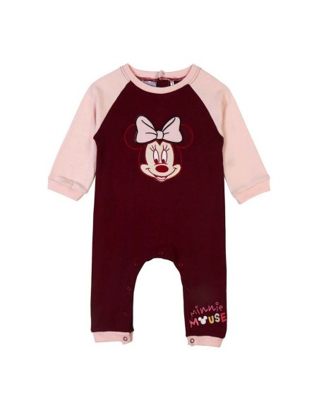 Baby's Long-sleeved Romper Suit Minnie Mouse Maroon