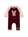 Tutina a Maniche Lunghe per Bambini Minnie Mouse Rosso Granato