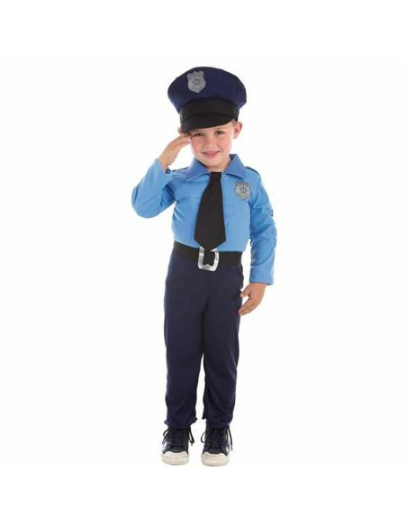 Costume for Children Muscular Police Officer (4 Pieces)