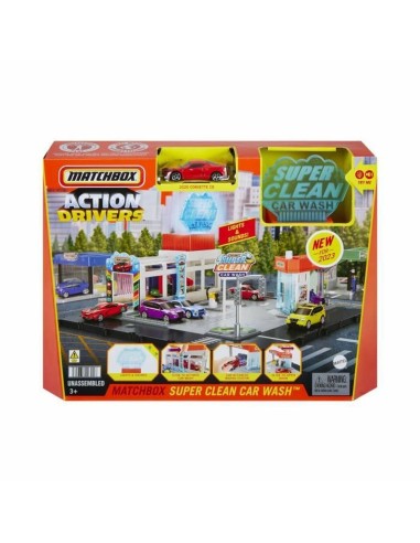 Playset di Veicoli Matchbox Action Drivers Super Clean Car Wash