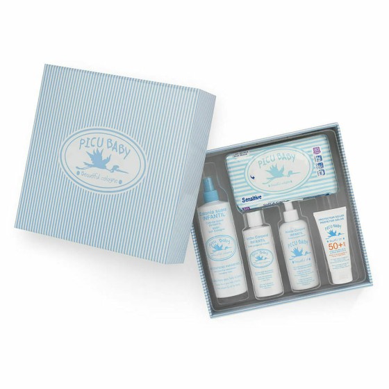 Gift Set for Babies Picu Baby Infantil Caja Rayas Azul New Blue 5 Piec