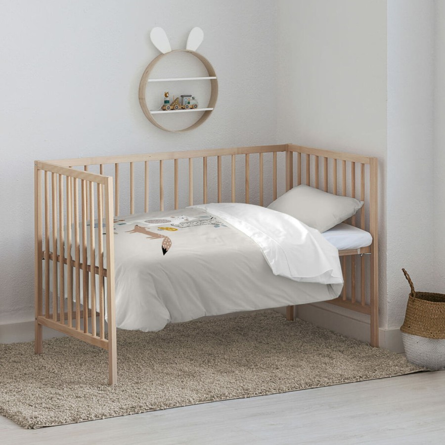 Bettbezug-Set Kids&Cotton Kenai Big Beige 100 x 120 cm