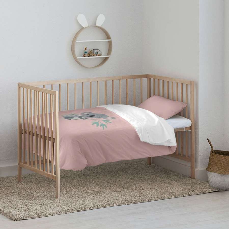 Bettbezug-Set Kids&Cotton Kuno Rosa 100 x 120 cm