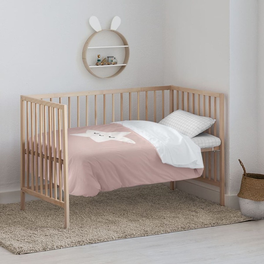 Bettbezug-Set Kids&Cotton Nadir Rosa 100 x 120 cm