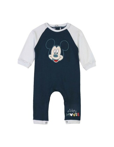 Tutina a Maniche Lunghe per Bambini Mickey Mouse Azzurro