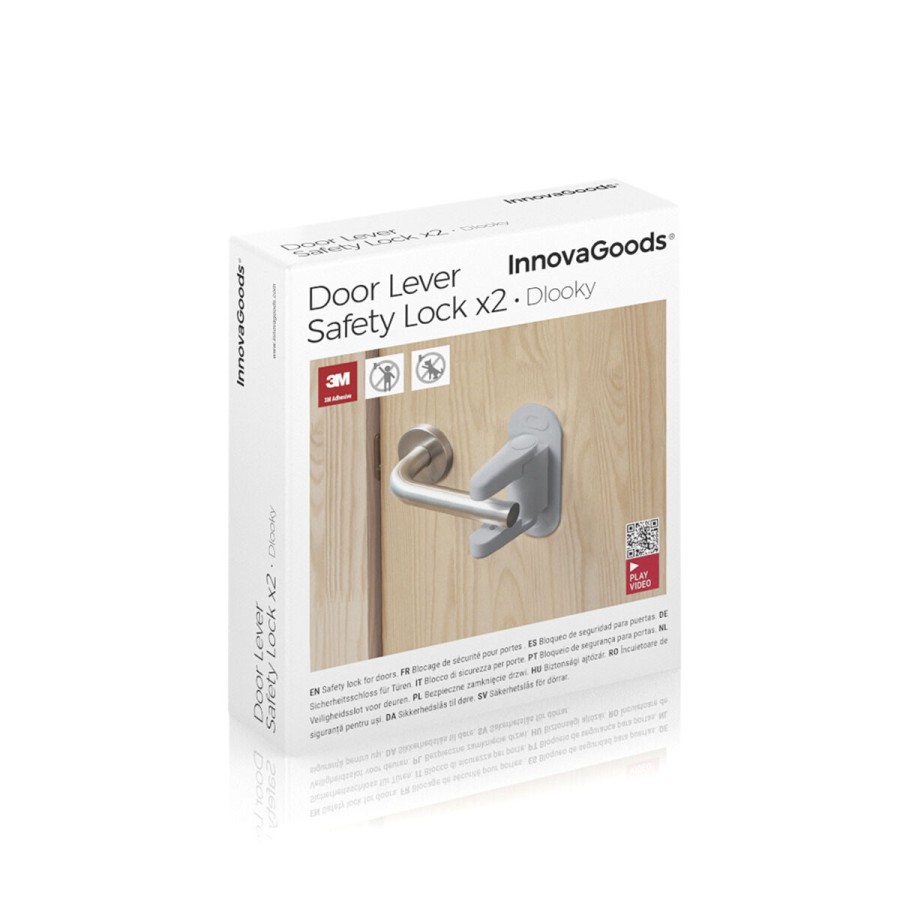 Door Lever Safety Lock Dlooky InnovaGoods 2 Units