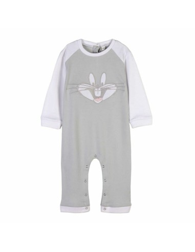 Baby's Long-sleeved Romper Suit Looney Tunes Grey