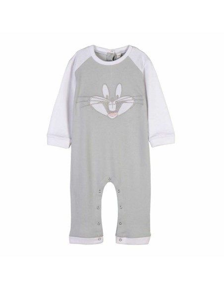 Baby's Long-sleeved Romper Suit Looney Tunes Grey