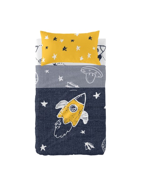 Bettwäsche-Set HappyFriday Mr Fox Starspace Bunt Babybettchen 2 Stücke