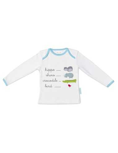 T-shirt à Manches Longues Enfant HappyFriday Mr Fox Hippo Multicouleur 18-24 meses