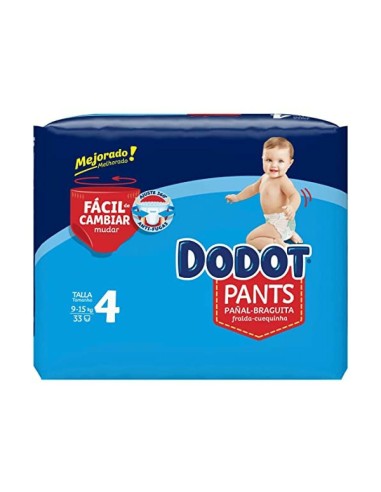 Couches jetables Dodot Dodot Pants 9-15 kg 33 Unités