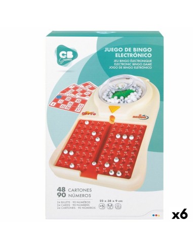 Bingo Automatico Colorbaby Cartone Plastica (6 Unità)