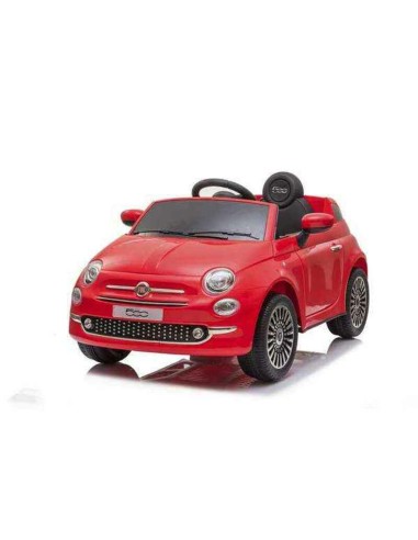 Voiture Fiat 500 MP3 Télécommande Rouge 30W