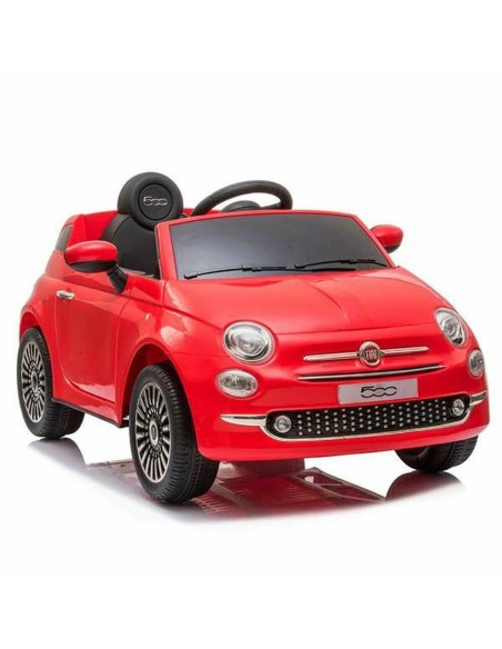 Voiture électrique pour enfants Fiat 500 Rouge Avec télécommande MP3 30 W 6 V 113 x 67,5 x 53 cm