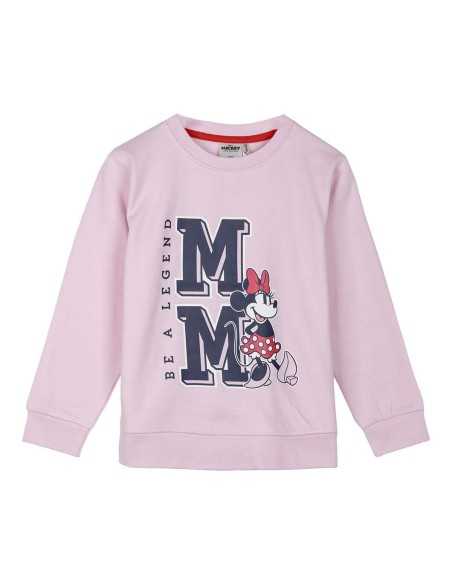 Children’s Sweatshirt without Hood Minnie Mouse Pink