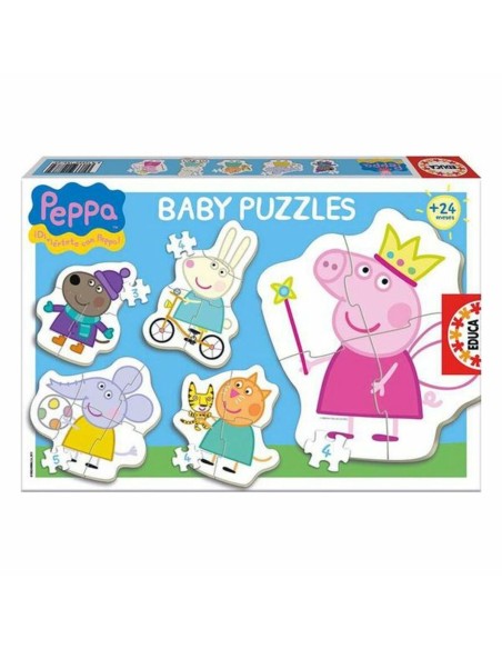 Set de 5 Puzzles Peppa Pig Educa Baby 15622 24 Pièces