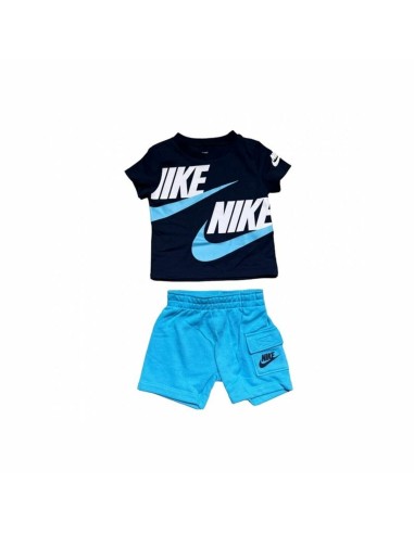 Completo Sportivo per Bambini Nike Knit Azzurro 2 Pezzi