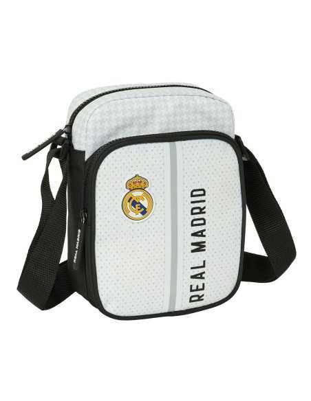 Sac à Bandoulière Real Madrid C.F. Blanc Gris 16 x 22 x 6 cm